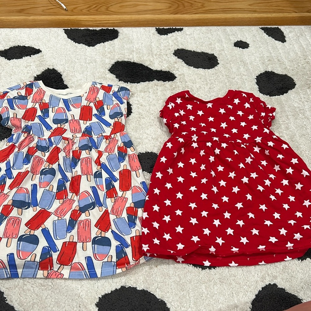 Old navy red white and blue t shirt dresses